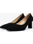 Kadın Hakiki Deri Siyah Süet Topuklu Ayakkabı 1036 8224 Bn Ayk SK25-26 Sıyah Suet 4