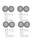 8x Bagaj Aksesuarları Tekerlekler Uçak Bavul Kasnak Silindirleri Sessiz Tekerleğe Dayanıklı Parçalar Onarımı 55X12MM (Yurt Dışından) 5