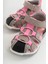 Unisex Çocuk Gri-Pembe Deri Ortopedik Outdoor Çocuk Sandalet 13