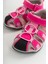 Unisex Çocuk Fuşya Deri Ortopedik Outdoor Çocuk Sandalet 12