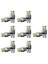 14PCS Araba T20 7440 W21W LED Canbus Ters Işıkları 7443 LED Ampul Trage Freni Sinyal Işıkları 6000K Süper Parlak Lamba (Yurt Dışından) 2