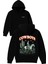 Cow Boys Tasarım Baskılı Oversize Siyah Kapüşonlu Sweatshirt 1