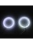 2pcs Araba Halo Ring Melek Gözleri Önde 6 mm Beyaz Işık Motosiklet Arabası Melek Gözler Su Geçirmez Sinyal Işığı 12V (Yurt Dışından) 3