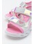 Kız Çocuk Beyaz-Pembe Işıklı Anatomik Hafif Günlük Sandalet 14