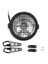 Retro Vintage Motorcycle Universal Yan Mount 35W 6.5 Inç Şeffaf Far Cafe Racer ile Grille + Braket Kiti (Yurt Dışından) 2