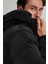 Çetinkaya Mentality 7984 Şişme Mont Kapşonlu Regular Siyah 4