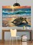 Deniz Kaplumbağası Plaj Manzarası Dekoratif Kanvas - Mdf Ahşap Tablo 1