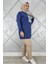 Kadın Kombinli Sallantı Aksesuar Detaylı Tesettür Tunik 2