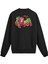Sırt Baskılı Soyut Figür Tasarımlı Sweatshirt 1