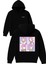 Tatlı Ördek Tasarım Baskılı Oversize Siyah Kapüşonlu Sweatshirt 1