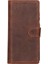 Samsung Galaxy S25 Ultra Uyumlu, Hakiki Deri, El Yapımı, Cüzdanlı Kılıf, Antik Kahve 4