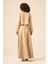 Bayan Scuba Süet Bolerolu Elbise Beige 31255 5