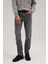 Gri Comfort Fit Pamuklu Esnek Jean Kot Pantolon 1