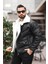 Erkek Biker Retro Içi Kürk Kaplı Napa Nubuk Deri Ceket 3