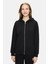 Vıvıana Siyah Kapüşonlu Baskılı Fermuarlı Standard Fit Kadın Sweatshirt 1