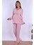 Pembe Hamile Lohusa Pijama Takımı 5