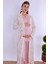 Pembe Sabahlıklı Hamile Lohusa Pijama Takımı 6