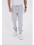 Unisex Kışlık Üç Iplik Lastikli Eşofman Pantolon - Gri 5