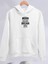 Kışlık Üç Iplik Kapüşonlu Sweatshirt - Beyaz 1