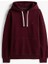 Erkek Regular Fit Kapüşonlu Kanguru Cepli Sweatshirt - Bordo 5