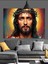 Diken Taçlı Isa Portresi Dekoratif Kanvas - Mdf Ahşap Tablo 1