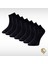 Bambu Erkek 7’li Patik Düz Siyah Çorap Dikişsiz Premium Paket 1