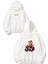 Speed Racer Tasarım Baskılı Oversize Beyaz Kapüşonlu Sweatshirt 1