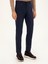 Erkek Lacivert Slim Fit Pamuk Karışımlı Kanvas Pantolon 50292336-VR033 2