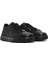 Erkek Siyah Bağcıklı Kalın Tabanlı Deri Sneaker 25WFD612518 3