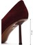 Kadın Bordo Ince Topuklu Süet Deri Stiletto 25AFD100610 2