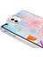 iPhone 11 Uyumlu Simli Desenli Parlak Nxxa Task Kapak-Pembe 2