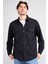 2290 Erkek Uzun Kol Regular Overshirt Gömlek Siyah 1