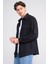 2290 Erkek Uzun Kol Regular Overshirt Gömlek Siyah 2