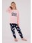 Kız Çocuk Pembe Pijama Takımı 2