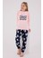 Kız Çocuk Pembe Pijama Takımı 3