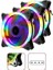 3 Adet 120MM Rainbow Rgb Kasa Fanı 12 cm Renkli Gökkuşağı Fanı 1