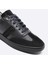 Hakiki Deri Sneaker Erkek Ayakkabı Siyah 9870 4