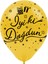 Metalik Balon Çepeçevre Baskılı 100LÜ -Altın Siyah Iyiki Doğdun- 2
