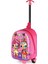 Anaokulu Çocuk Valiz Sırt Çantası Çekçekli Şeker Bebek Model Sert Ön Yüzey 5d Boyutlu Pembe 3