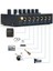Mini Ses Mikseri Alt Karıştırma Için Stereo Hat Mikseri Gitarlar Için Ultra Düşük Gürültülü 6-Kanal Bas Klavyeler Veya Sahne Mikseri Uzantısı 4