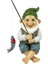 Toscano Ziggy The Fishing Gnome Heykel Bahçe Süsü, Çok Renkli 3