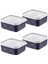 4&apos;lü Set No Frost Saklama Kabı Lacivert 700 ml 1