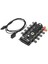 4337 10 Port Fan Çoklayıcı Y Pwm Splitter 4 Pin 12V Switch Power Güç Ide Çoğaltıcı Molex Kanal Kasa 3