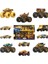 Wheels® Monster Trucks Bigfoot Trophy Şampiyonları Araba ve Kamyon Çoklu Arabalar, Metal Bigfoot, 5-Alarm, Bone Shaker, Mega-Wrex, Tiger Shark ve 6 Araba, JDW07 1
