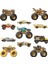Wheels® Monster Trucks Bigfoot Trophy Şampiyonları Araba ve Kamyon Çoklu Arabalar, Metal Bigfoot, 5-Alarm, Bone Shaker, Mega-Wrex, Tiger Shark ve 6 Araba, JDW07 4