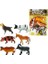 Hayvanları Poşetli 6'lı Hayvan Oyun Seti 2