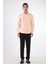 Somon Erkek Slim Fit Düz Brent Düğmeli Yaka Uzun Kol Gömlek - 102484 4