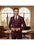 Erkek Takım Elbise, Kırlangıç Yaka, Blazer, Slımfıt, Bordo 9