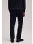 Lacivert Comfort Fit Kadife Spor Pantolon 4