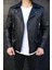 Slim Fit Biker Deri Ceket 2